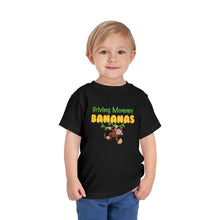 Load image into Gallery viewer, Driving Mommy Bananas Short Sleeve Toddler Tee