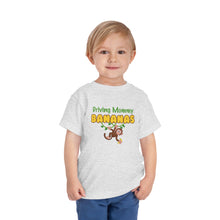 Load image into Gallery viewer, Driving Mommy Bananas Short Sleeve Toddler Tee