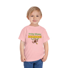 Load image into Gallery viewer, Driving Mommy Bananas Short Sleeve Toddler Tee