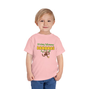 Driving Mommy Bananas Short Sleeve Toddler Tee