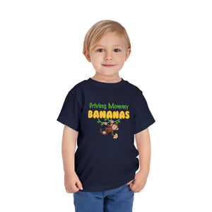 Driving Mommy Bananas Short Sleeve Toddler Tee