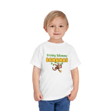 Load image into Gallery viewer, Driving Mommy Bananas Short Sleeve Toddler Tee