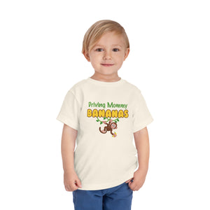 Driving Mommy Bananas Short Sleeve Toddler Tee