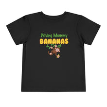 Load image into Gallery viewer, Driving Mommy Bananas Short Sleeve Toddler Tee