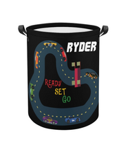 Load image into Gallery viewer, Little Racer Personalized Laundry Hamper