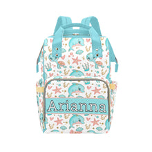 Load image into Gallery viewer, Under the Sea Dream Personalized Multi-Function Diaper Bag