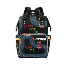 Load image into Gallery viewer, Little Racer Personalized Multi-Function Diaper Bag