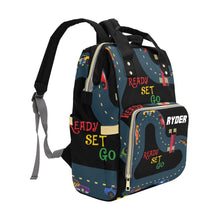 Load image into Gallery viewer, Little Racer Personalized Multi-Function Diaper Bag