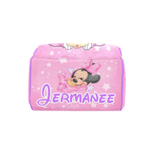 Load image into Gallery viewer, Pink And Purple Personalized Multi-Function Diaper Bag/Backpack