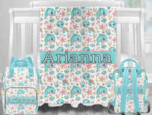 Load image into Gallery viewer, Under the Sea Dream Personalized Multi-Function Diaper Bag