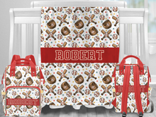 Load image into Gallery viewer, Little Slugger Baby Bundle Personalized Multi-Function Diaper Bag