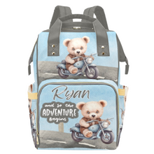 Load image into Gallery viewer, So The Adventure Begins Personalized Multi-Function Diaper Bag/Backpack