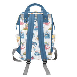 Ocean Explorer Personalized Multi-Function Diaper Bag/Backpack