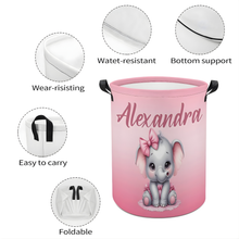 Load image into Gallery viewer, Pink Elephant Toy/Laundry Hamper