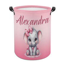 Load image into Gallery viewer, Pink Elephant Toy/Laundry Hamper