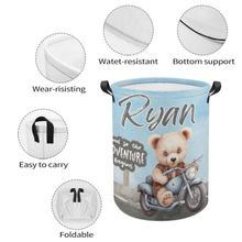 Load image into Gallery viewer, So The Adventure Begins Toy/Laundry Hamper