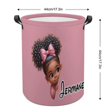 Load image into Gallery viewer, Peeking Baby Girl Toy/Laundry Hamper
