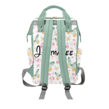 Load image into Gallery viewer, Little Butterfly Dreams Personalized Multi-Function Diaper Bag