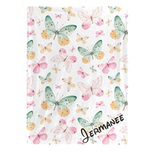 Load image into Gallery viewer, Little Butterfly Dreams Personalized Multi-Function Diaper Bag