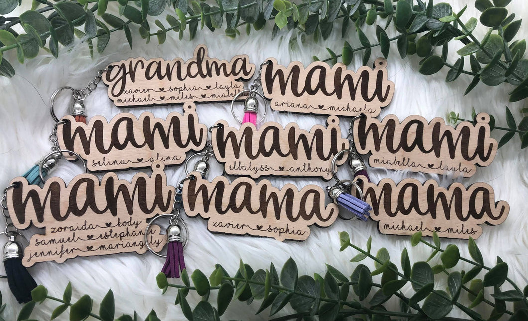 Customized Keychains with Kid's Names