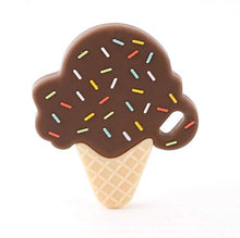 Load image into Gallery viewer, Ice Cream Cone With Sprinkles Silicone Teether