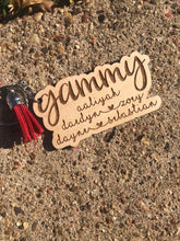 Load image into Gallery viewer, Customized Keychains with Kid&#39;s Names