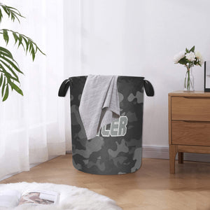 Black Camouflage Personalized Laundry Hamper