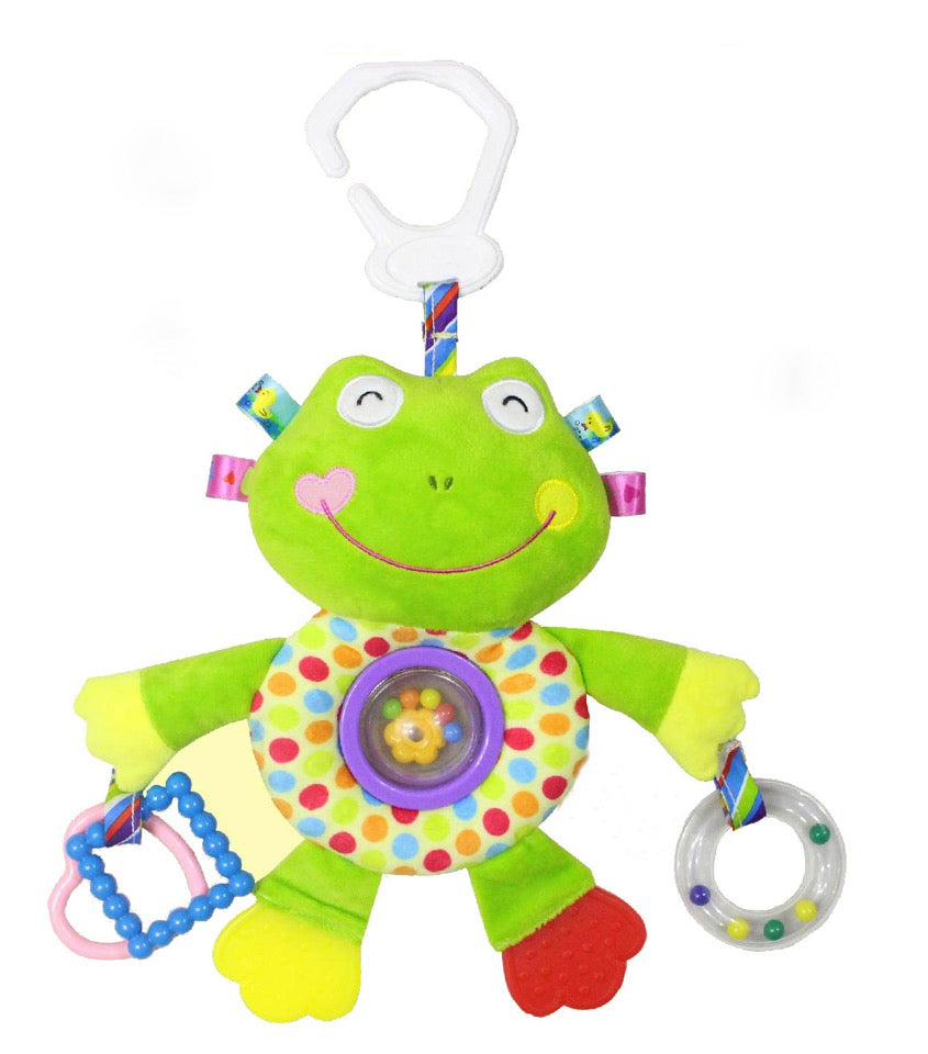 For My Precious Baby Plush Frog Stroller Teether Toy