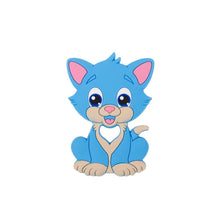 Load image into Gallery viewer, Silicone Cat  Teether-Sky Blue