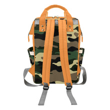 Load image into Gallery viewer, Green Camouflage Personalized  Multi-Function Diaper Bag