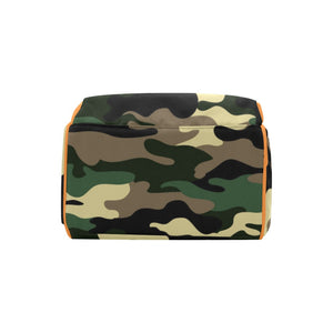 Green Camouflage Personalized  Multi-Function Diaper Bag