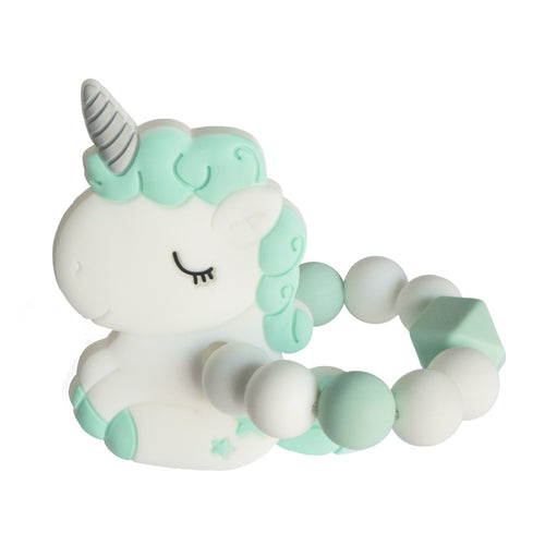 For My Precious Baby Silicone Elastic Unicorn Teether Bracelet