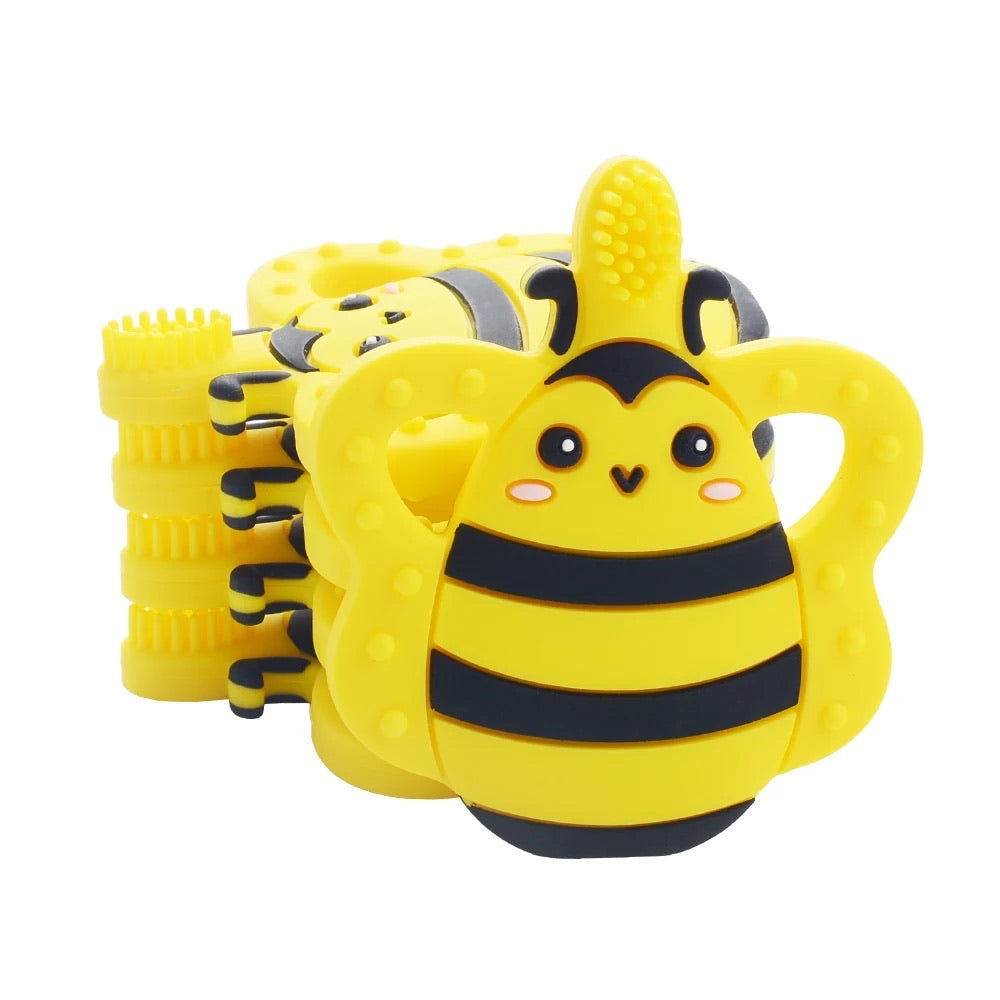 Baby Bee Silicone Toothbrush and Teether