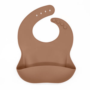 Silicone Baby Bib-Pecan