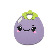 Load image into Gallery viewer, Cute Eggplant Silicone Baby Teether