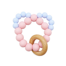 Load image into Gallery viewer, Mouse Silicone Teether with Beechwood Ring