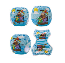 Load image into Gallery viewer, For My Precious Baby Pirates at Sea Reusable Swim Diaper