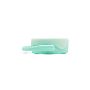 Collapsible Silicone Baby & Toddler Snack Cup With Lid-Mint