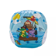 Load image into Gallery viewer, For My Precious Baby Pirates at Sea Reusable Swim Diaper