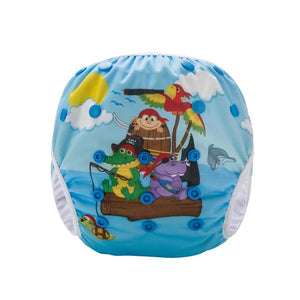 For My Precious Baby Pirates at Sea Reusable Swim Diaper
