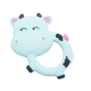 Silicone Cow Teether-Mint