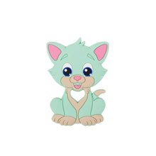 Load image into Gallery viewer, Silicone Cat  Teether-Mint Green