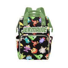 Load image into Gallery viewer, Monster Personalized Multi-Function Diaper Bag