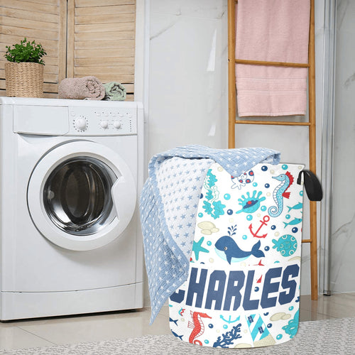 Nautical Personalized Laundry Hamper