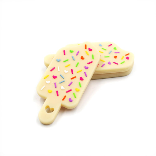 Ice Cream Bar with Sprinkles Silicone Teether