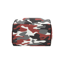 Load image into Gallery viewer, Red Camouflage Personalized  Multi-Function Diaper Bag